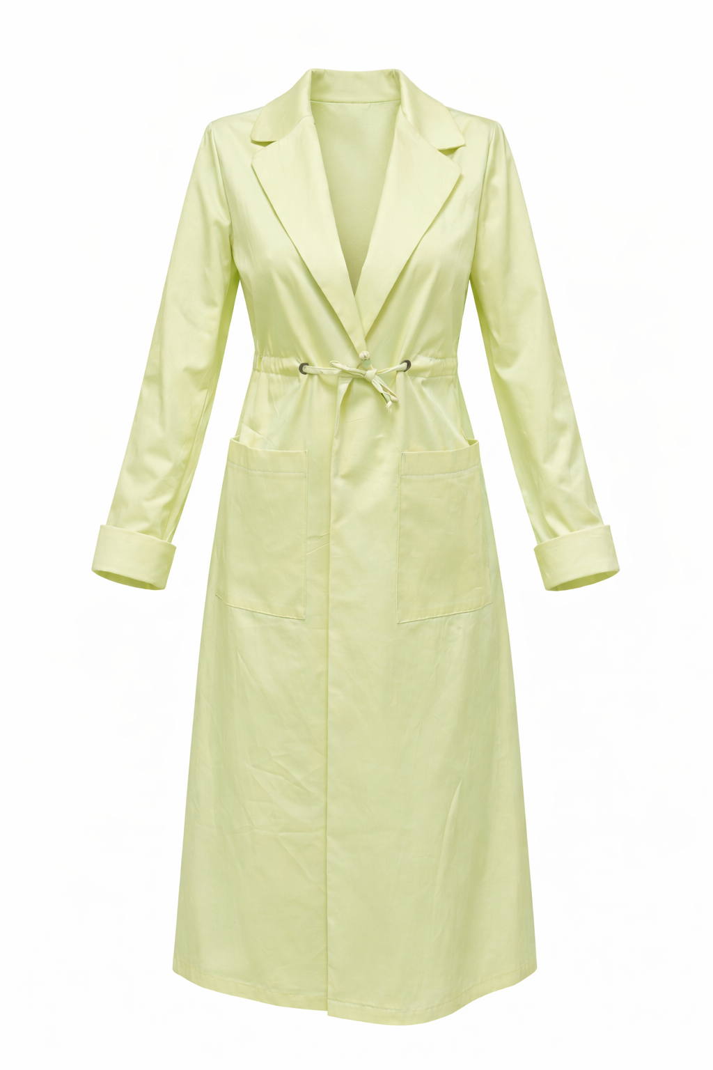 Pastel Lime Summer Trenchcoat