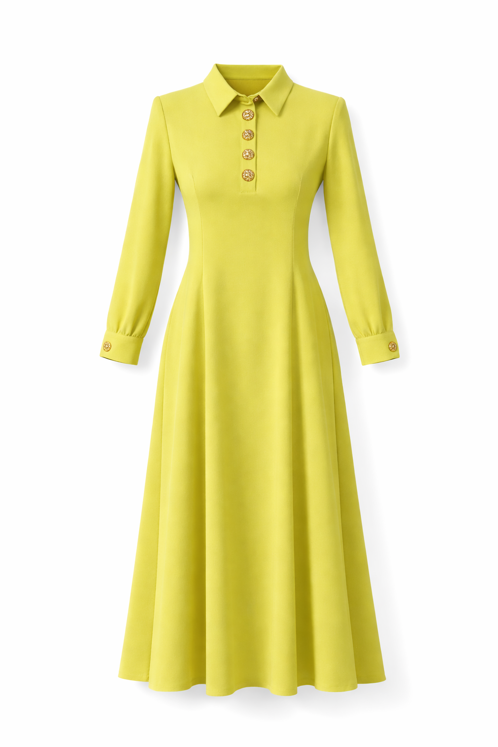 Pistachio Crepe Maxi Dress