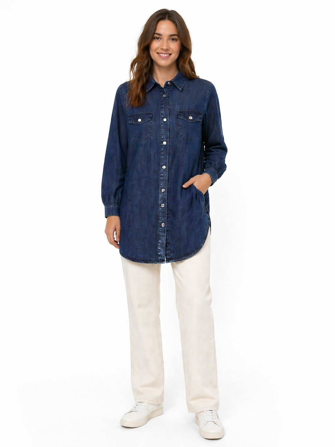 Dark Blue Jeans Shirt