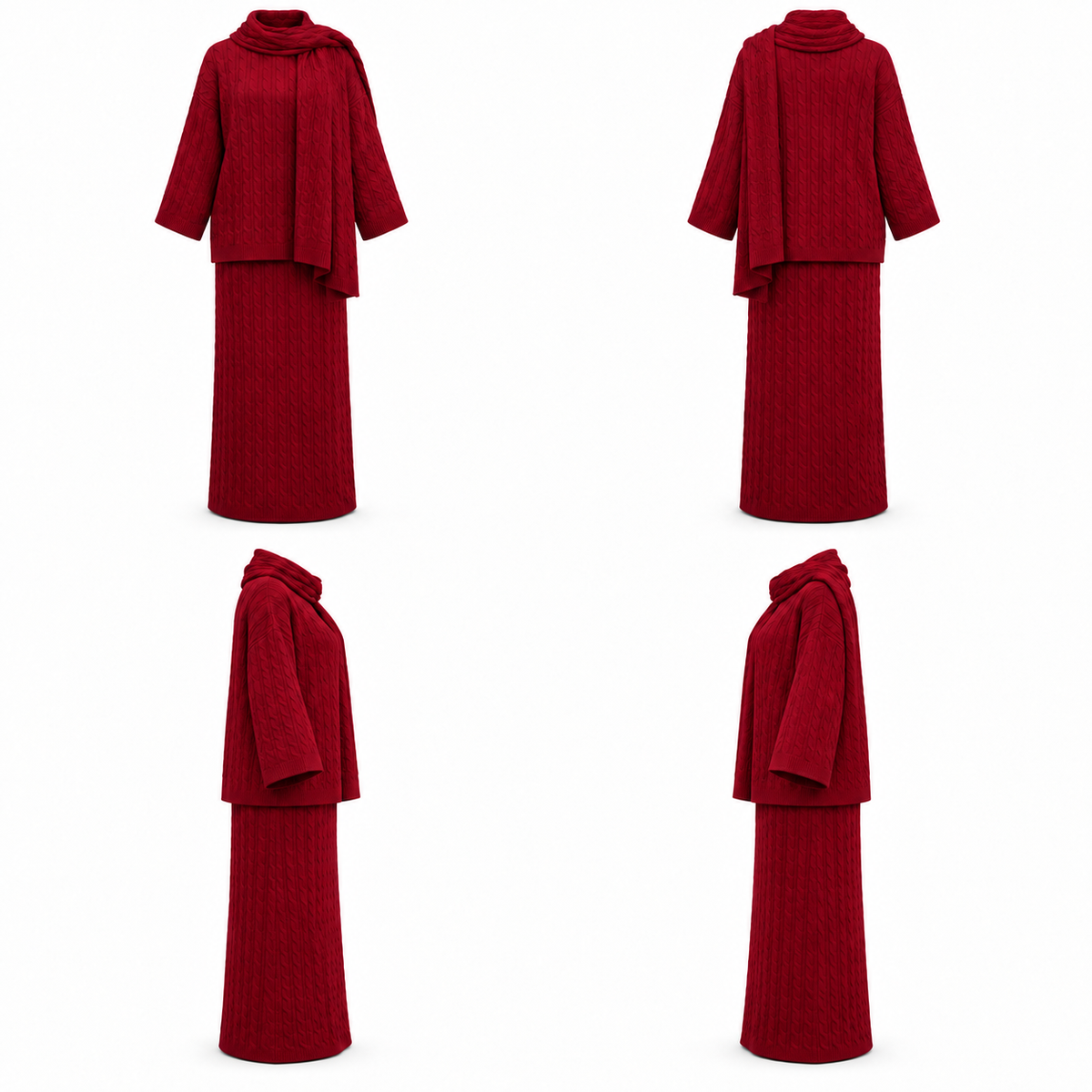 MILVA SET Burgandy