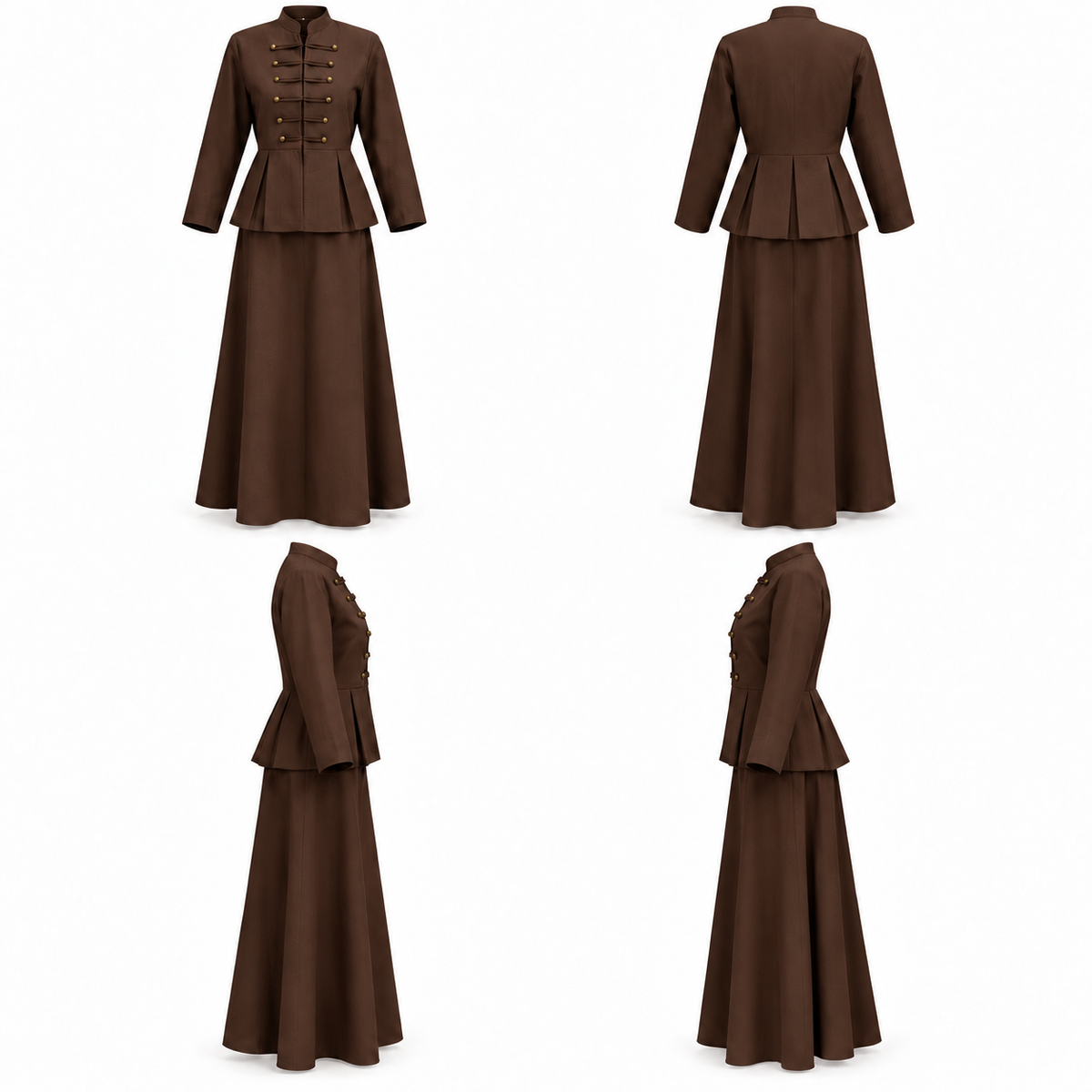 AUBELLE SKIRT SET BROWN