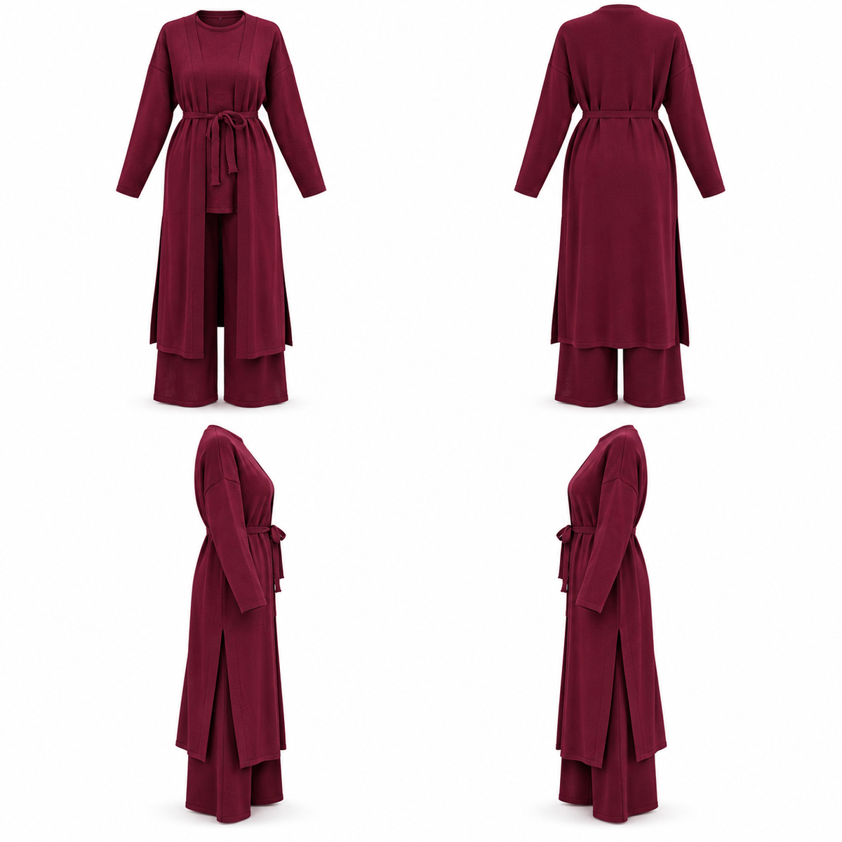 ODELIA BURGUNDY SET