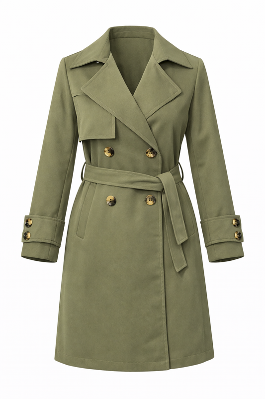 CALEN Olive Green TRENCH COAT
