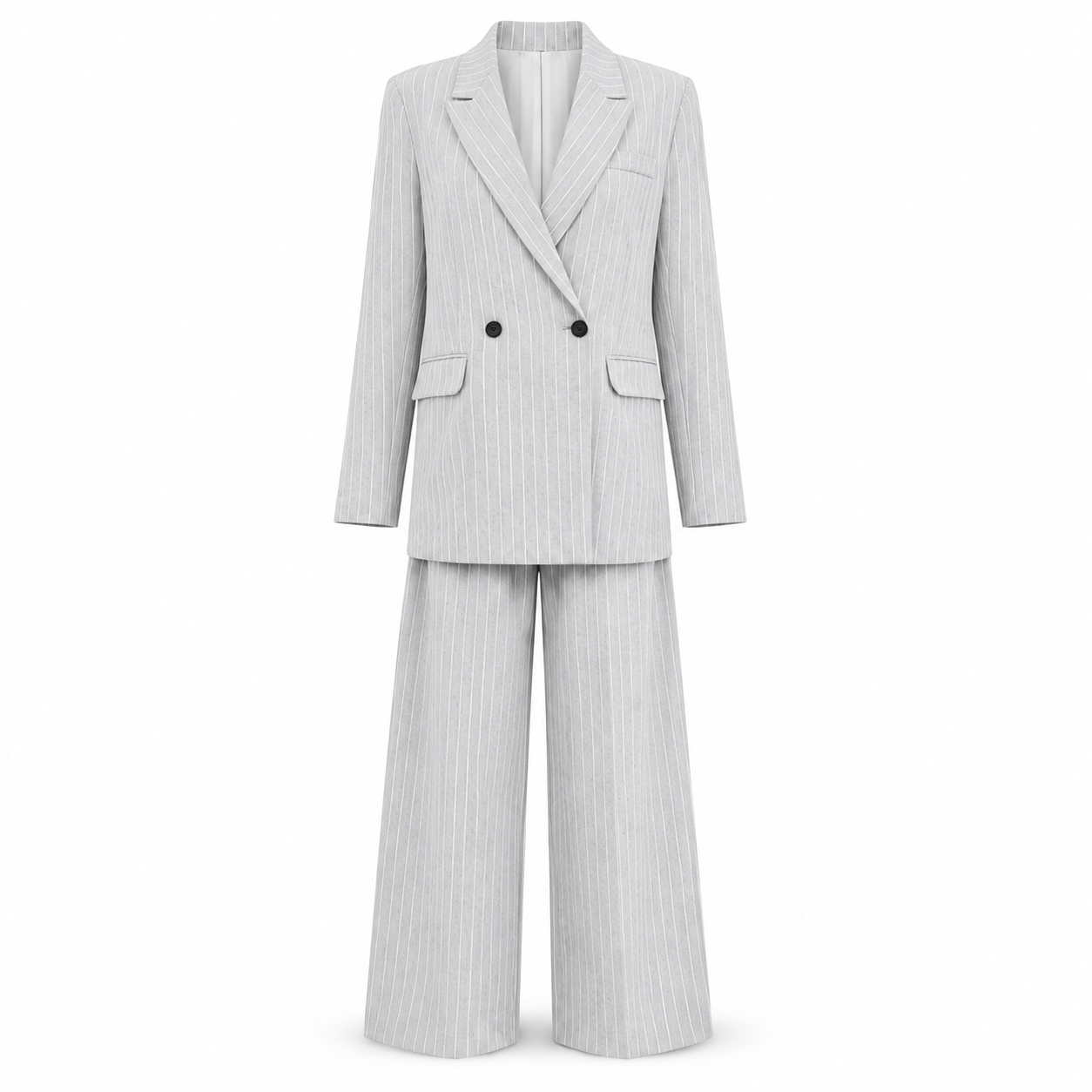ELVANNE STRIPED SET GREY