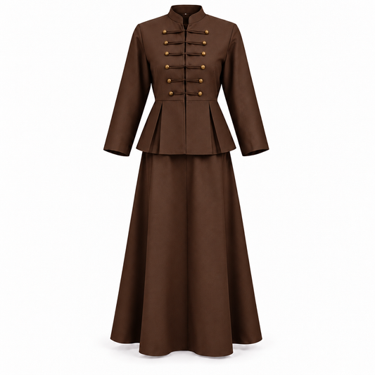 AUBELLE SKIRT SET BROWN