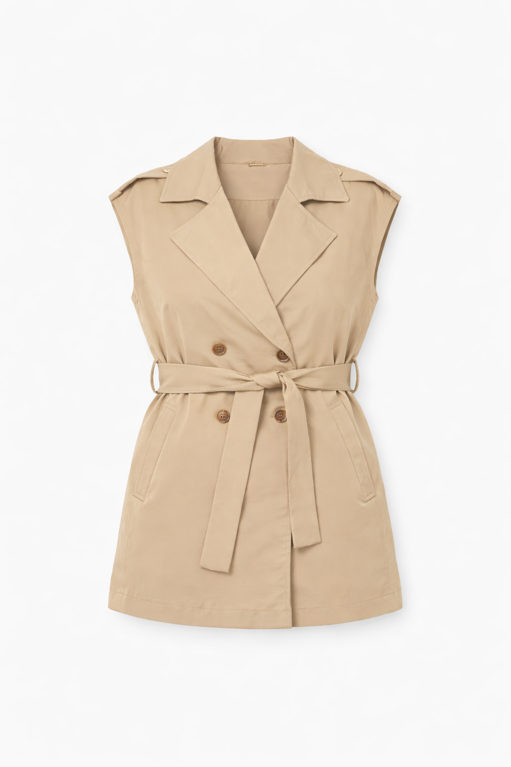 Beige Short Vest