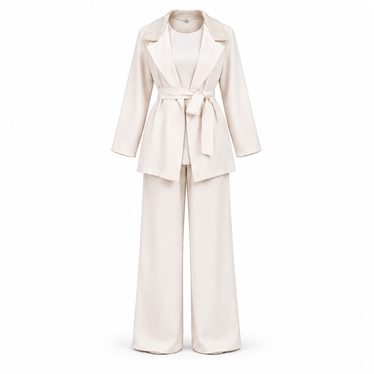 Nude Payette With Belt Set