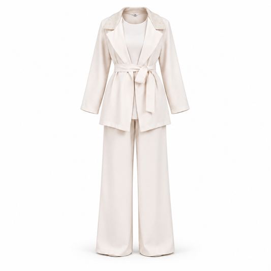 Nude Payette With Belt Set