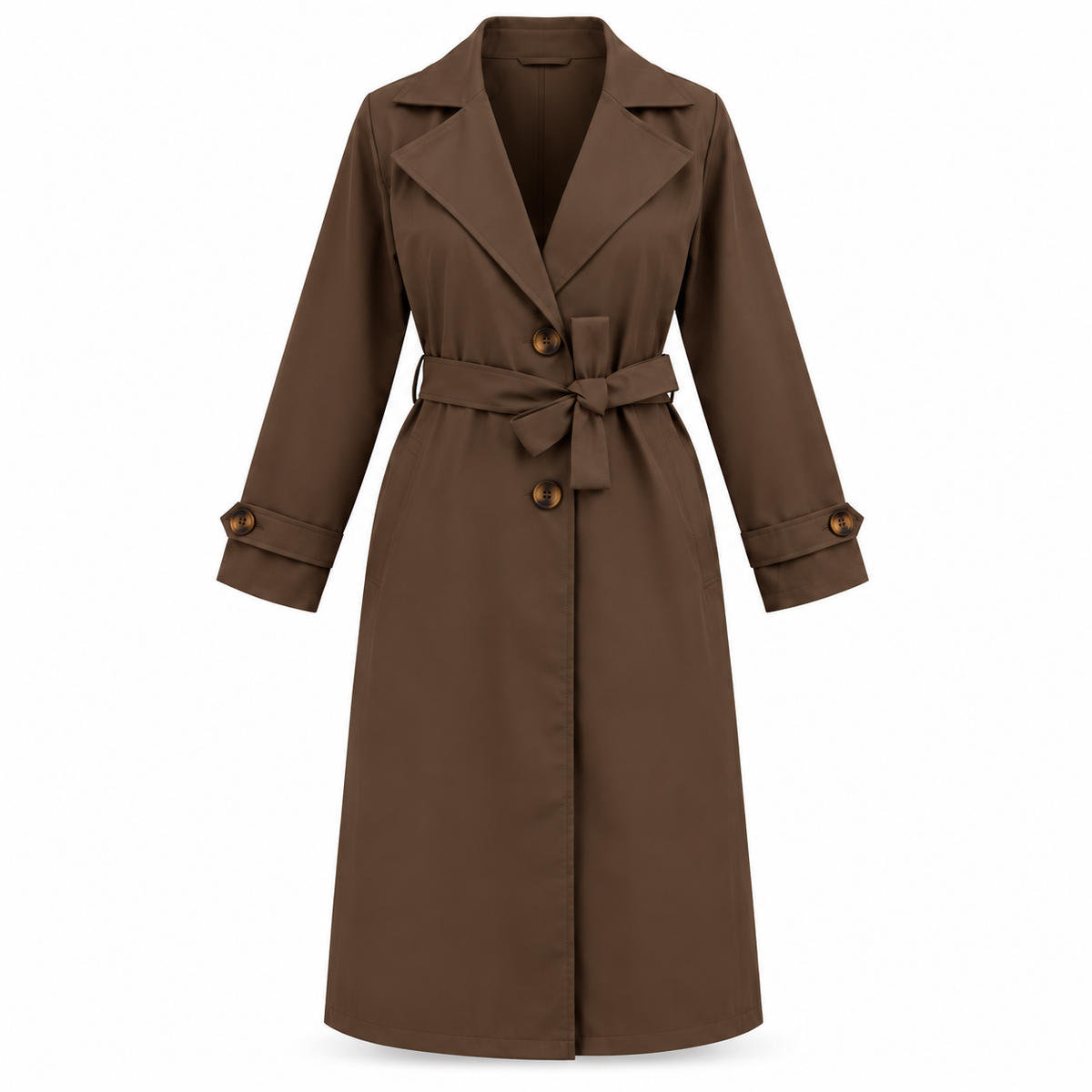 CALENN TRENCH COAT BROWN