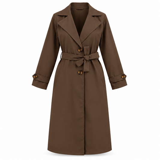 CALENN TRENCH COAT BROWN