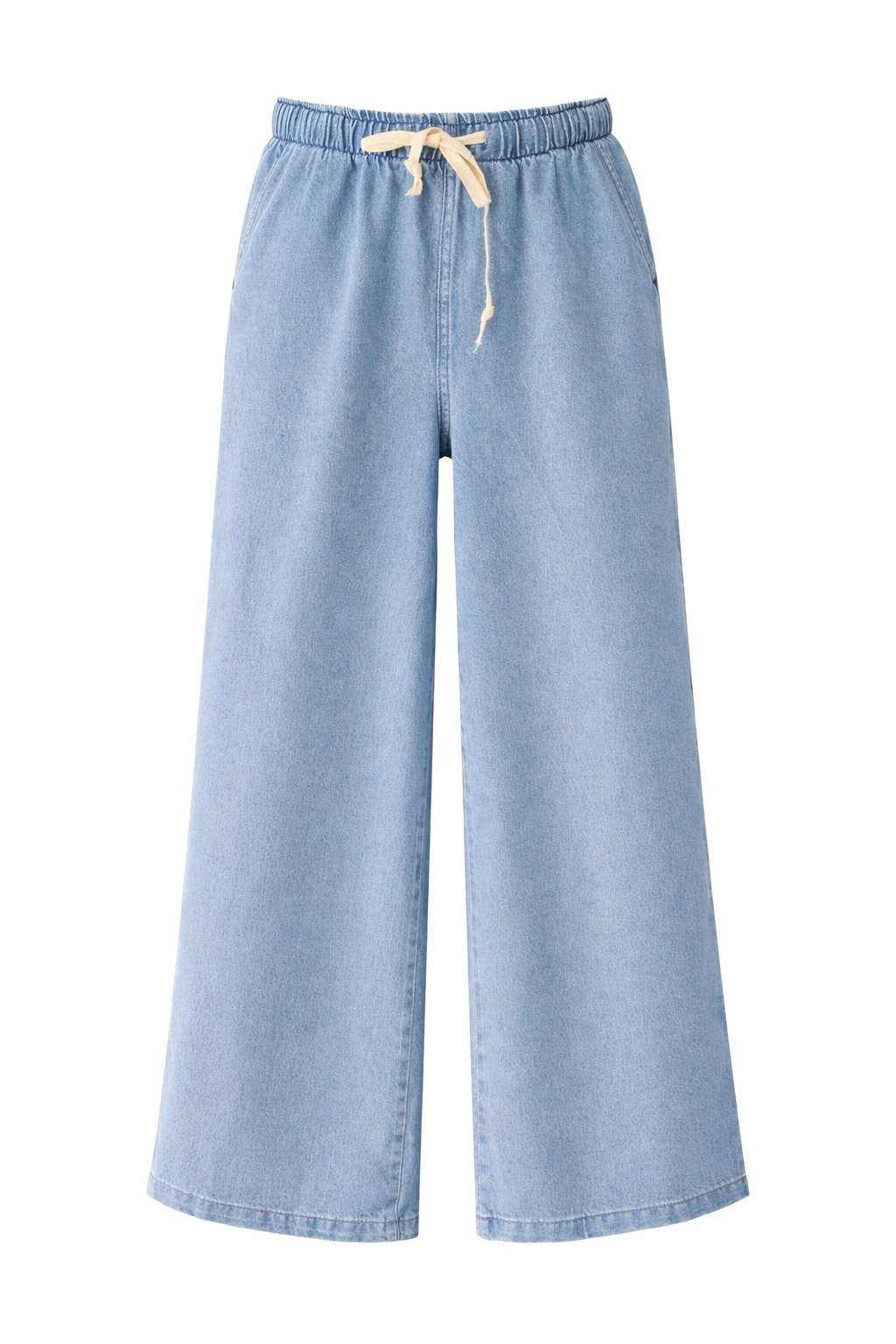 Astylish Light Jeans With Elastic Waiste Without Pocket / 690 D