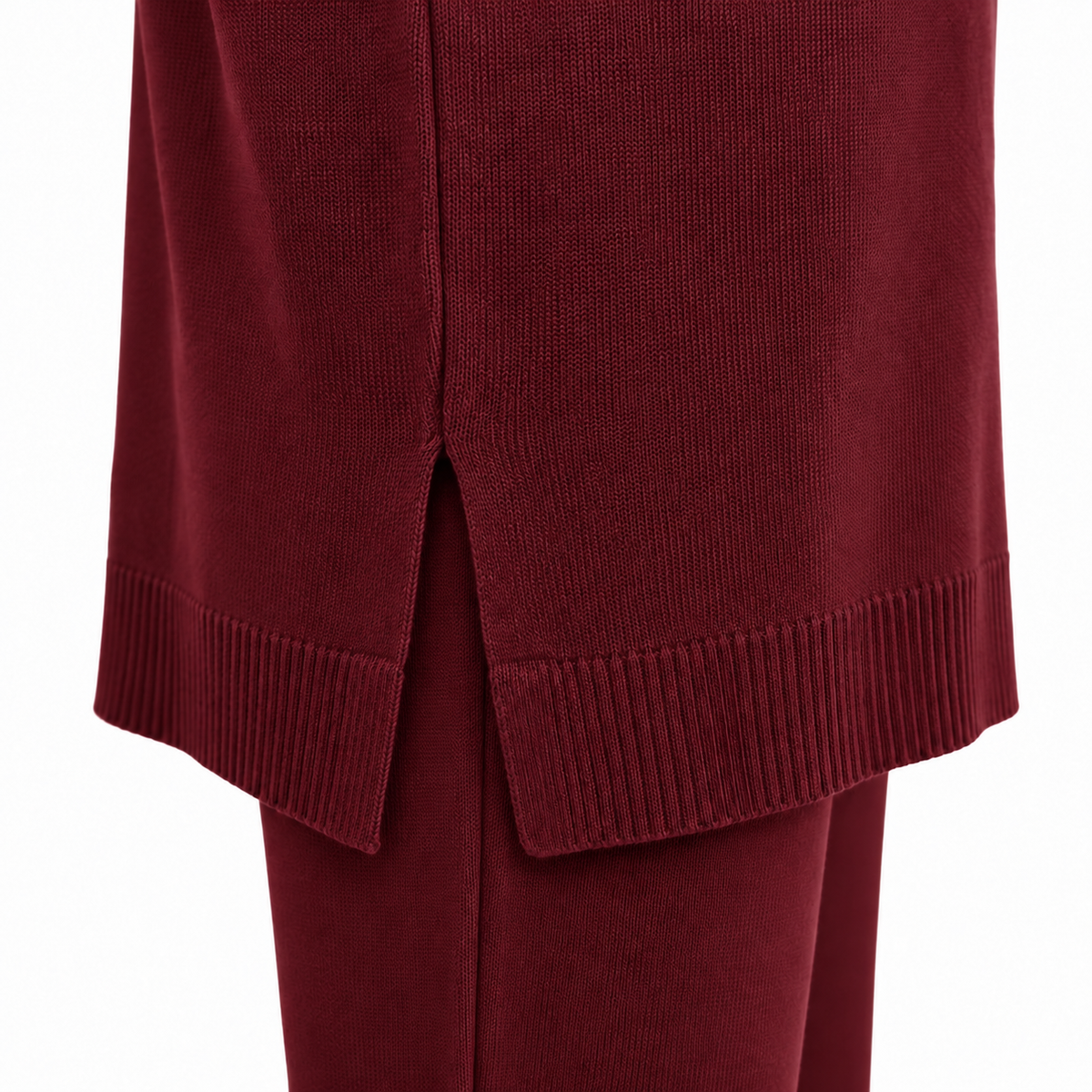 Vellora Knit Burgandy Set