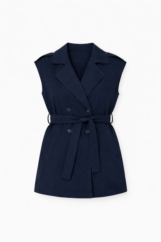 Navy Blue Short Vest