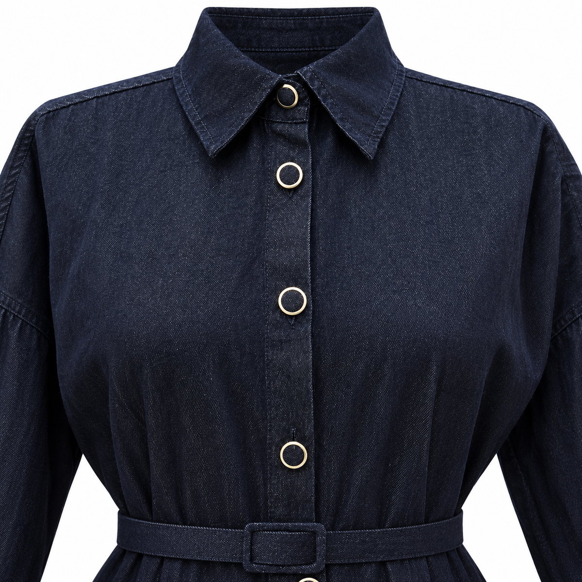 INDIGO DARK NAVY DENIM DRESS