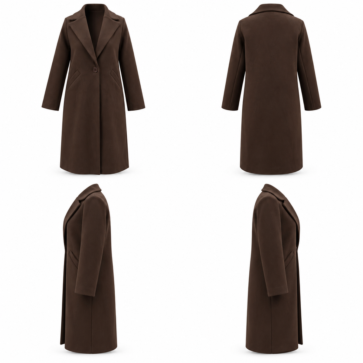 LEONIE COAT BROWN