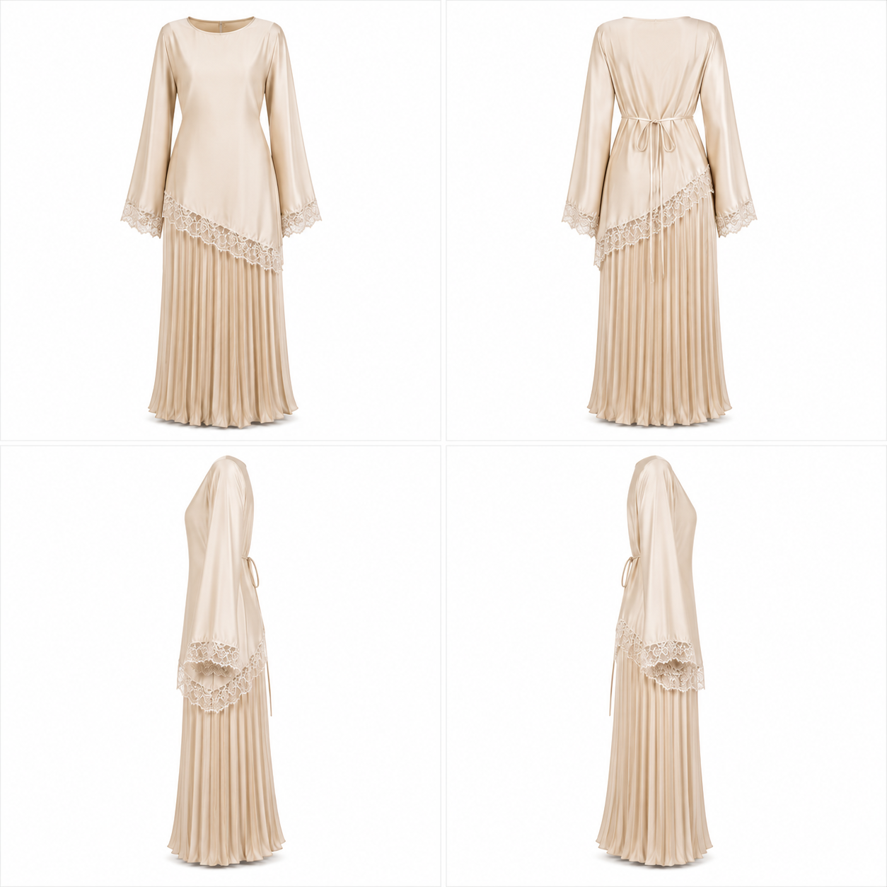 CELESTIA SKIRT SET Light Golden Beige