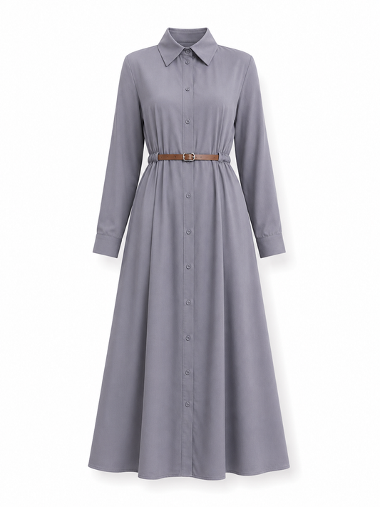 OLYRA DRESS Grey