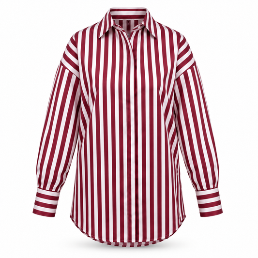 MELRA SHIRT Burgundy