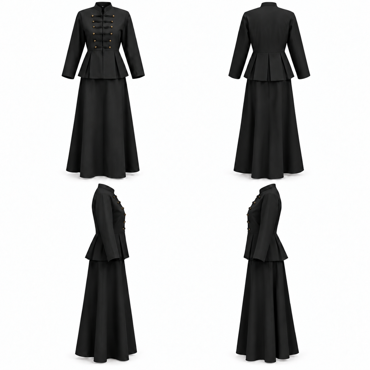 AUBELLE SKIRT SET BLACK