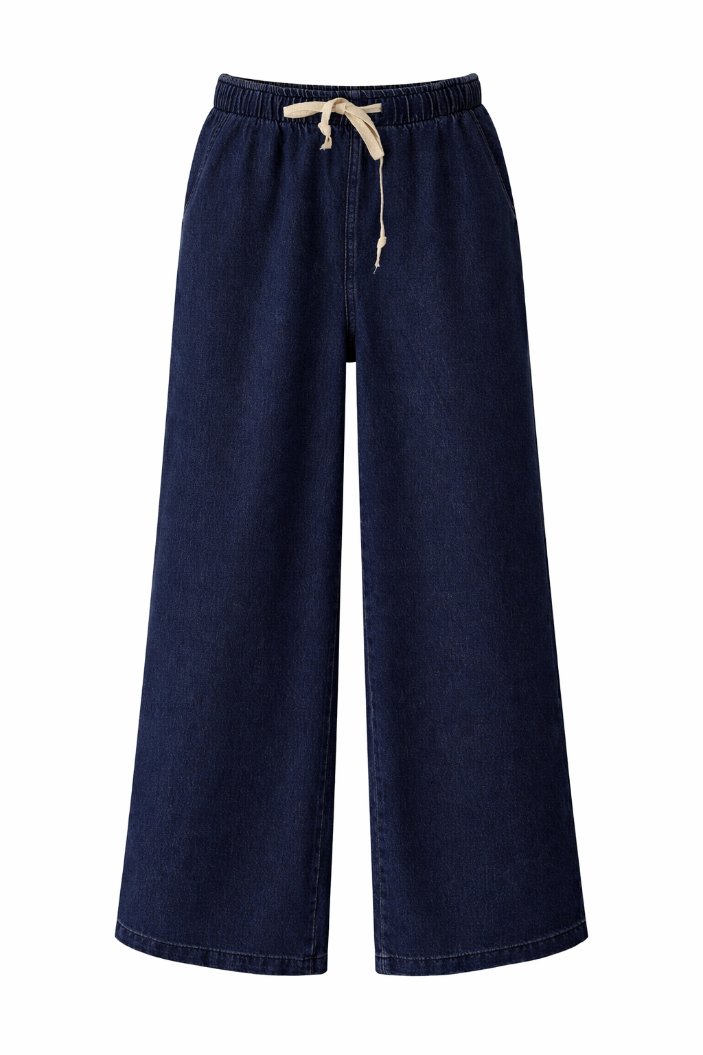 Astylish Dark Jeans With Elastic Waiste Without Pocket / 690