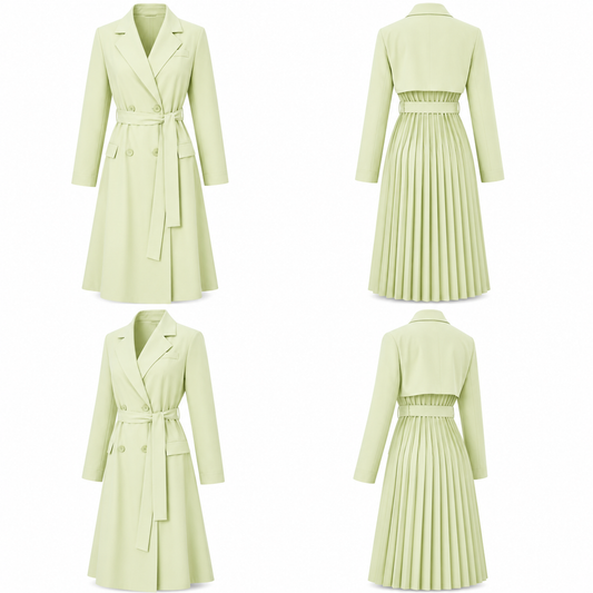 VULIANA LONG BLAZER PISTACHIO