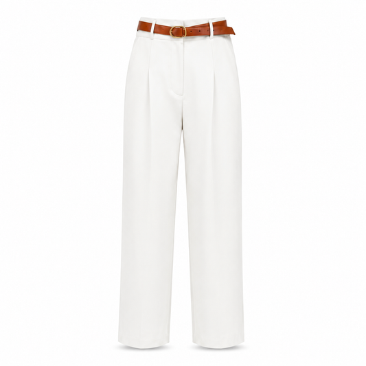 VYRA PANTS White