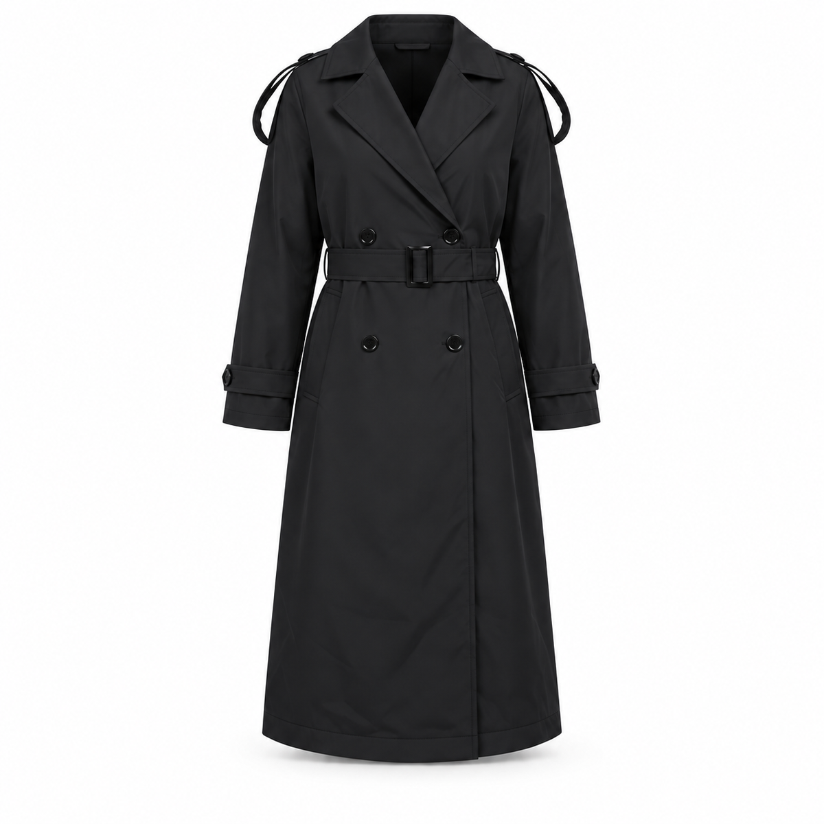 SOLEN TRENCH COAT black