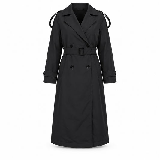 SOLEN TRENCH COAT black