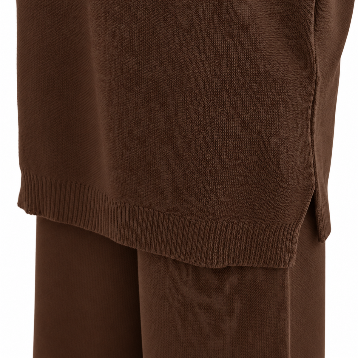 VELMIRA BROWN KNIT SET