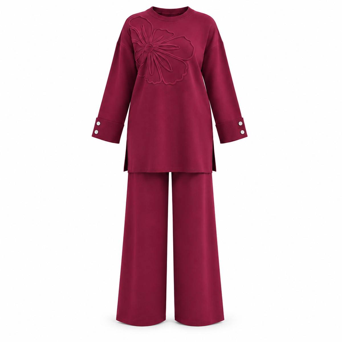 FLORIA SET Burgandy
