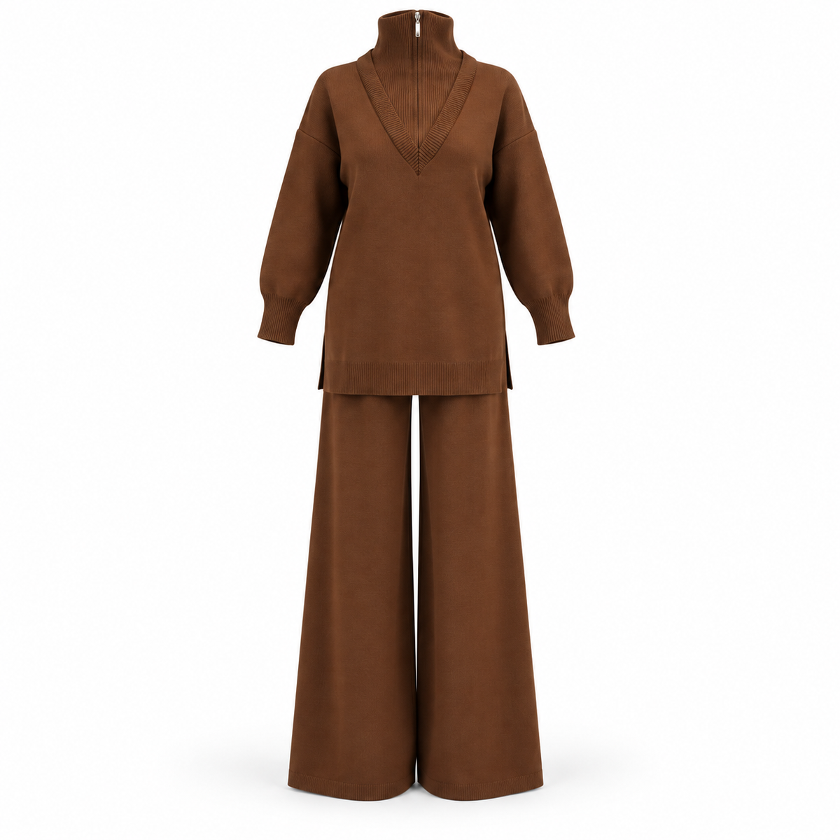 Vellora Knit Brown Set