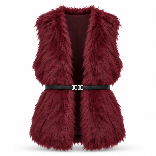 VERA VEST Burgundy