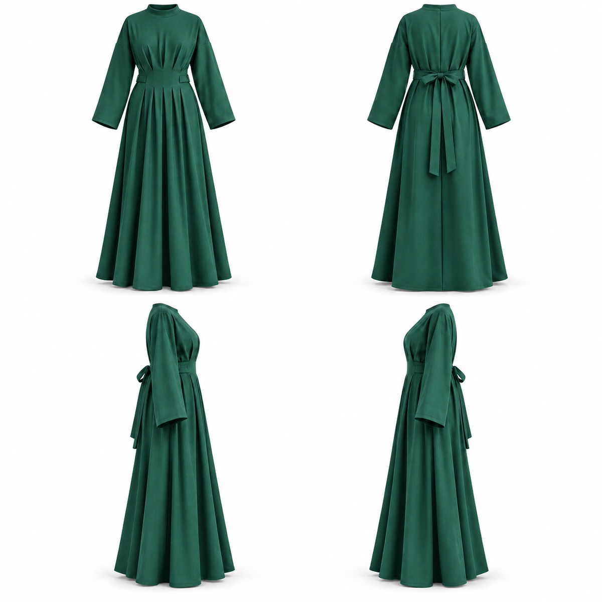 MILAE DRESS Emerald Green