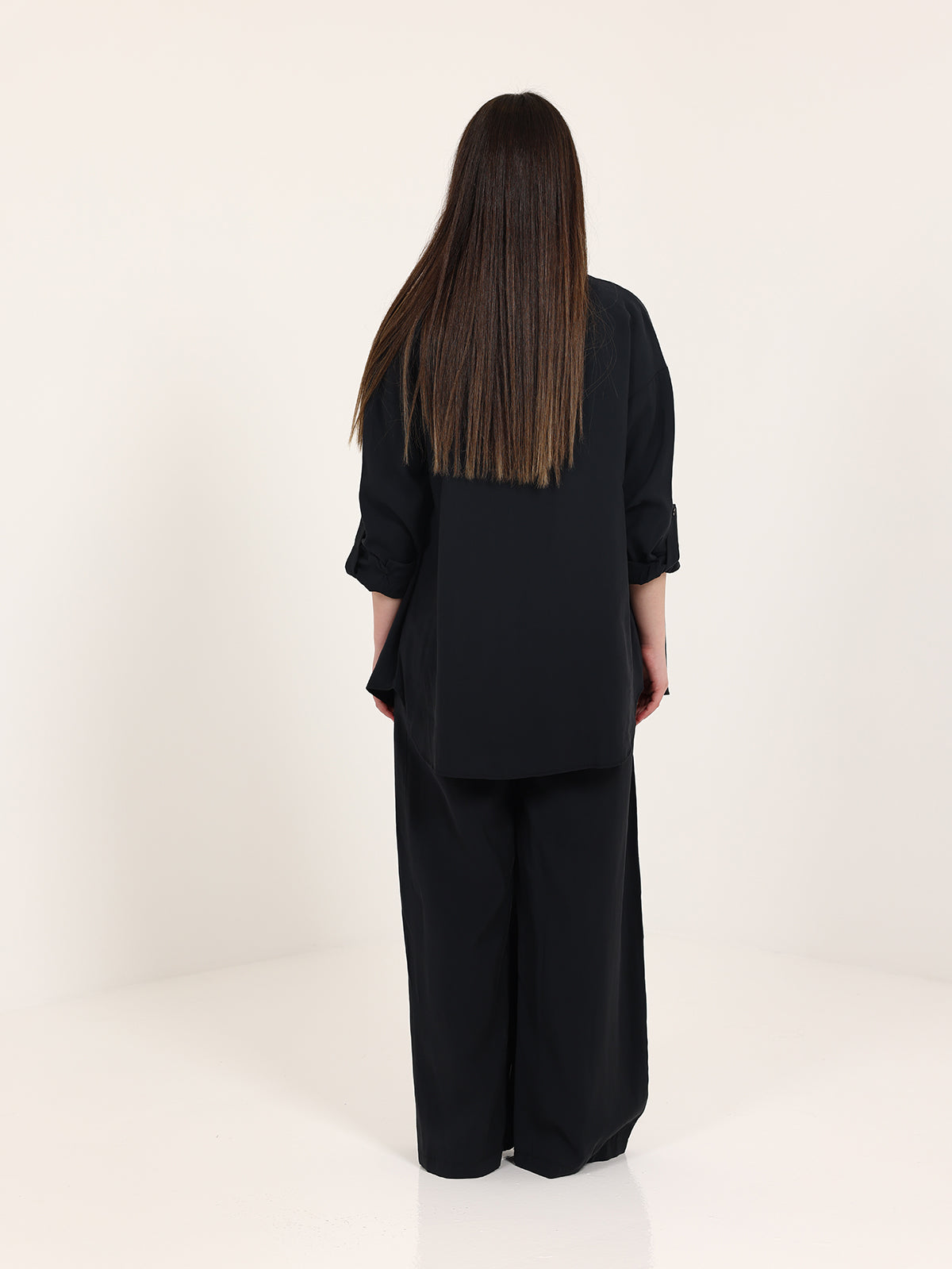 Black High-Low Hem Modal Set