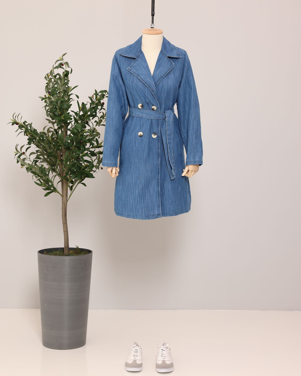 Blue Light Jeans Cardigan