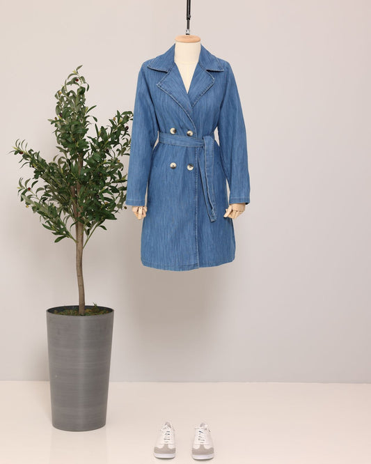 Blue Light Jeans Cardigan