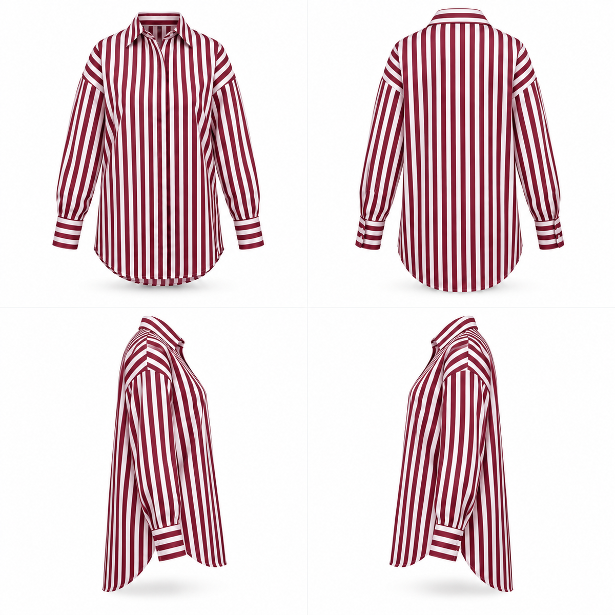 MELRA SHIRT Burgundy