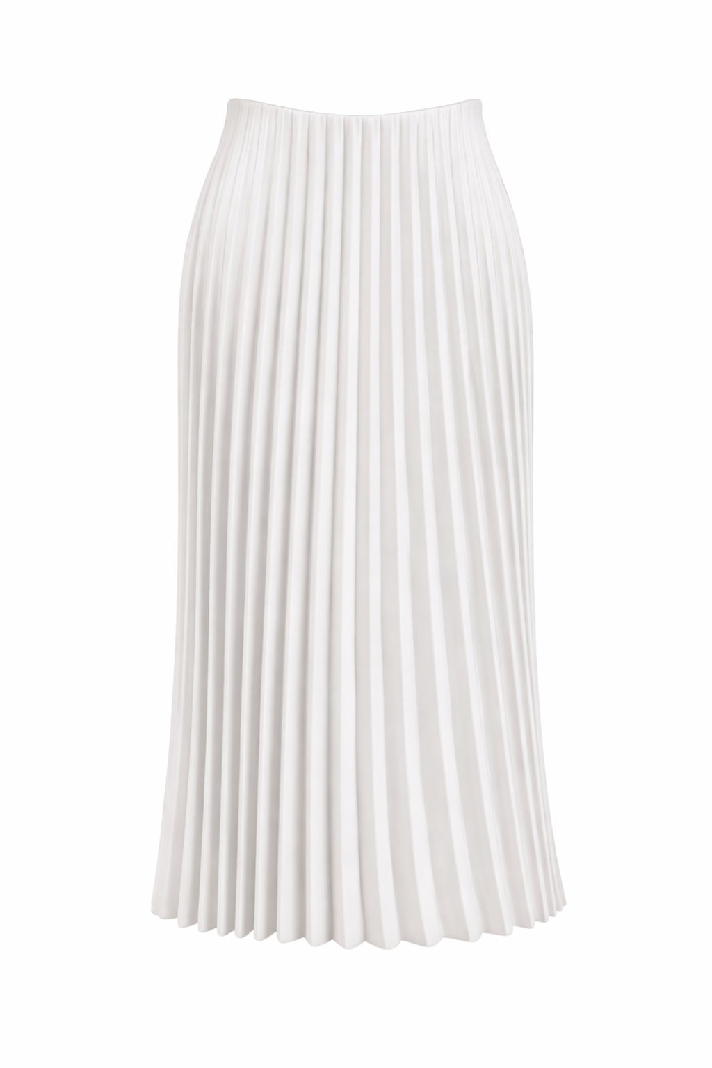 White PlissÃ© Skirt