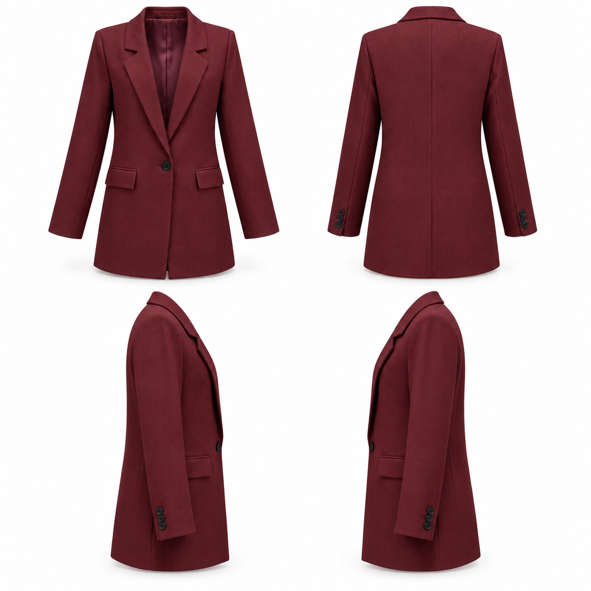 ARDEN BLAZER BURGANDY