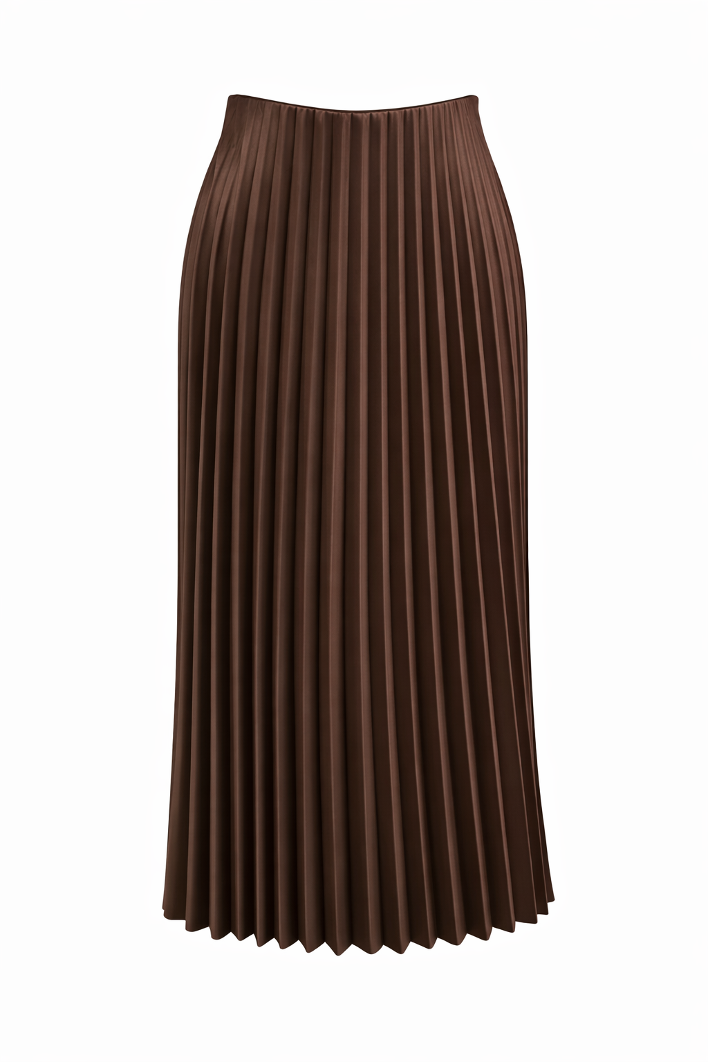 Dark Brown Plisse Skirt