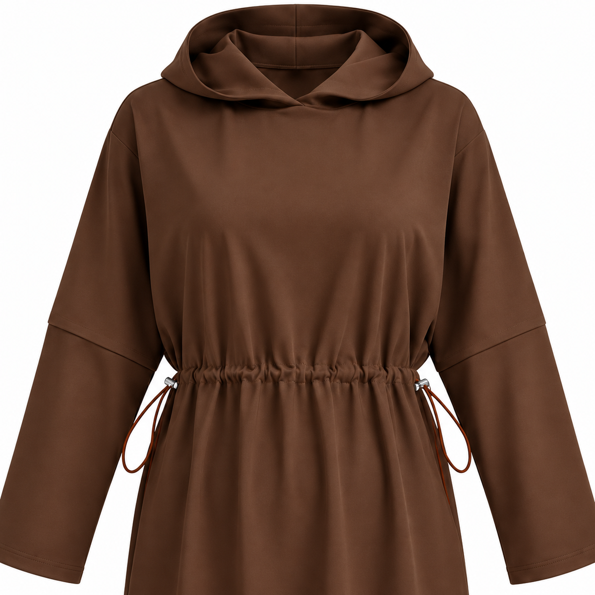 VEYRA HOODED SET BROWN