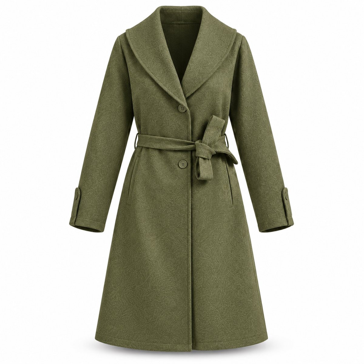 AVELLA OLIVE GREEN COAT