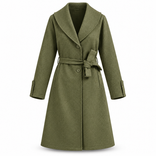 AVELLA OLIVE GREEN COAT