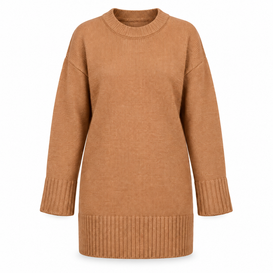 ESTELLE KNIT SWEATER Camel