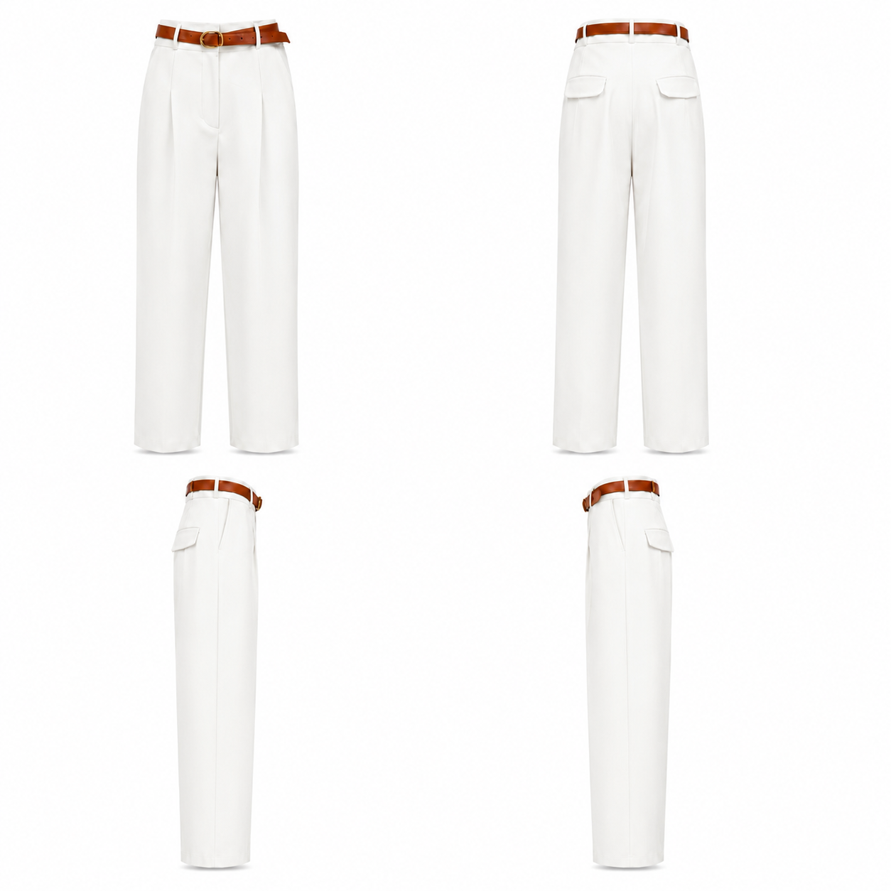 VYRA PANTS White