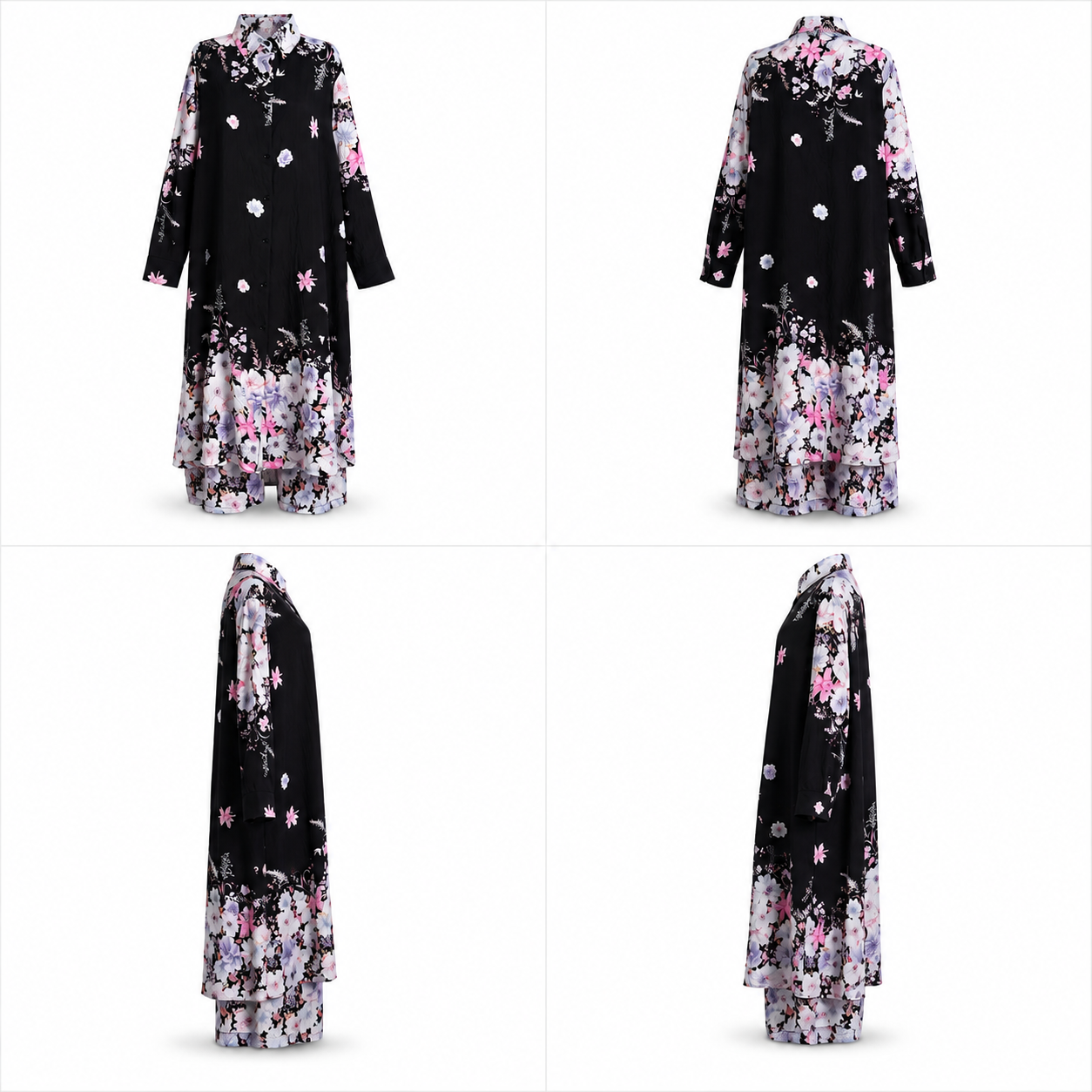 SERAPHINA SET Black Floral