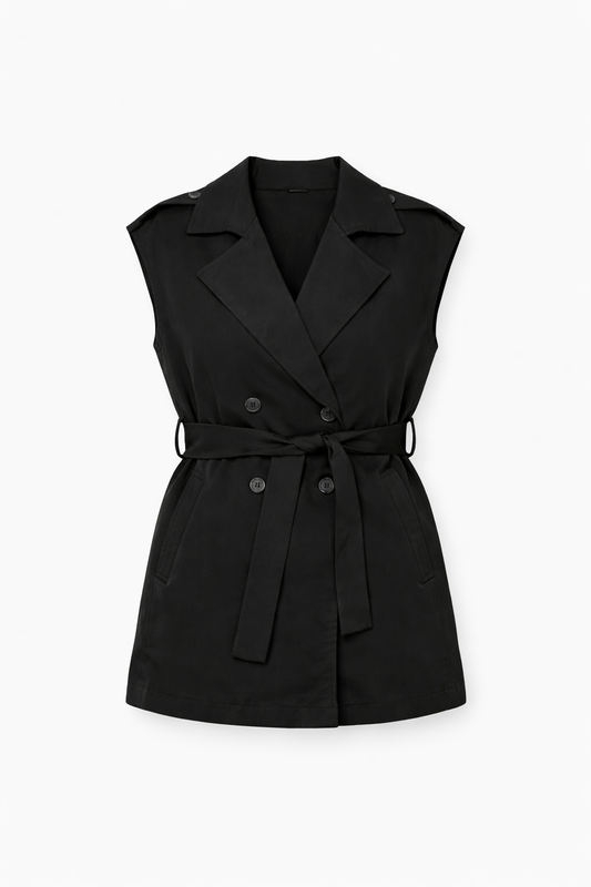 Black Short Vest