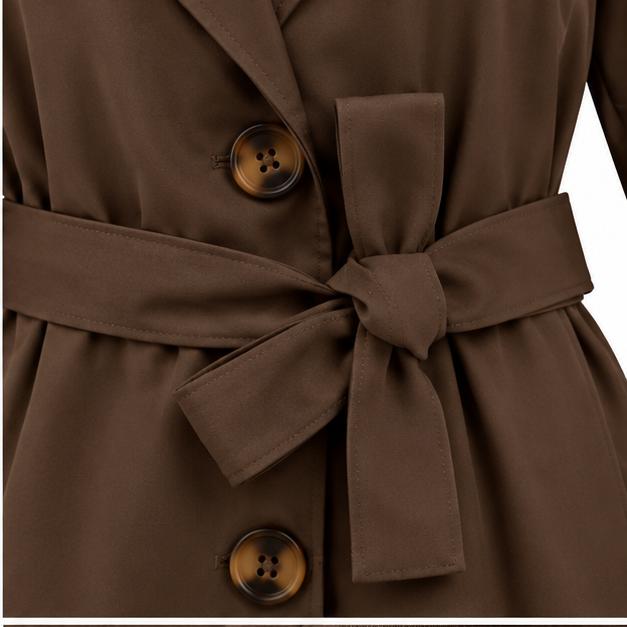 CALENN TRENCH COAT BROWN