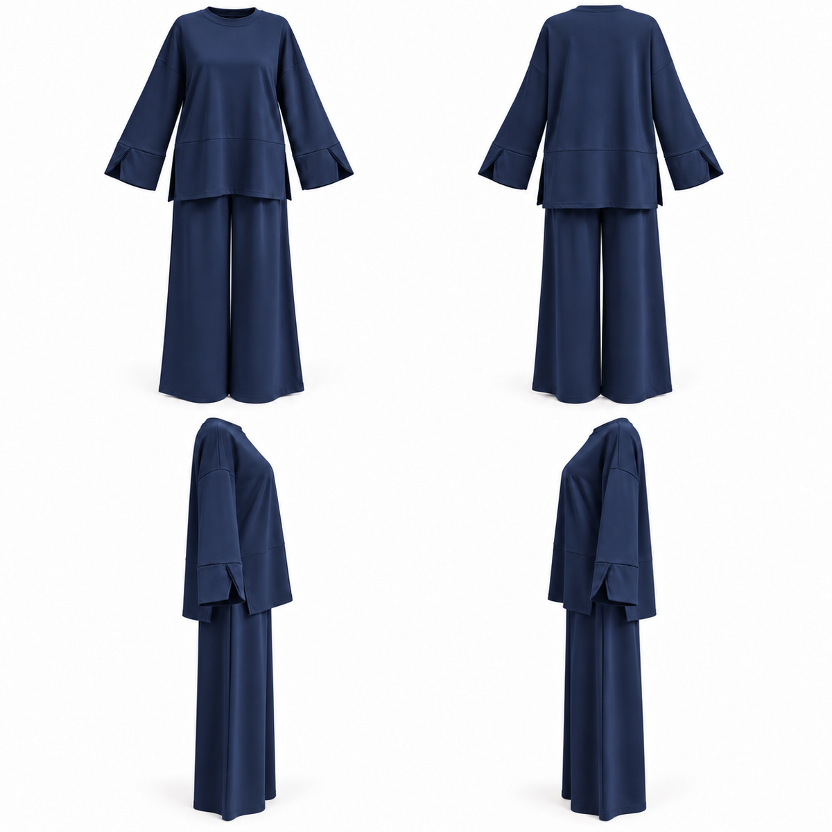 VELENA NAVY BLUE COTTON SET