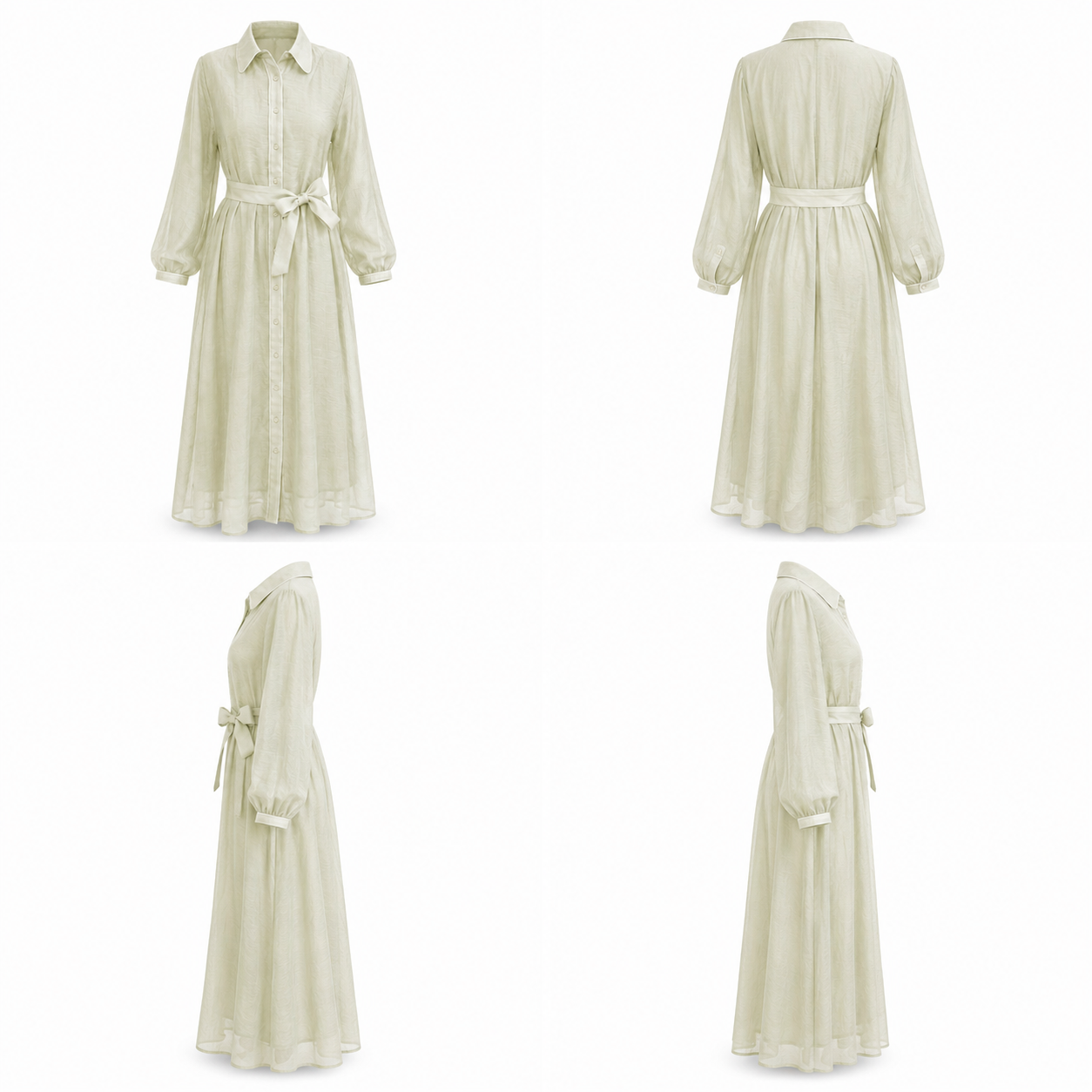 AMARA SHIRT DRESS Pale Yellow